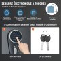 Caja fuerte VEVOR para 5 rifles, con teclado digital y cerradura, armario para guardar armas con compartimento integrado y estante extraíble para armas largas y pistolas.