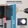 Caja fuerte VEVOR para 5 rifles, con teclado digital y cerradura, armario para guardar armas con compartimento integrado y estante extraíble para armas largas y pistolas.