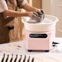 VEVOR - Torno de cerámica de 11 pulgadas, torno eléctrico de 450 W con pedal y pantalla táctil LCD, rueda de cerámica de accionamiento directo con herramientas de modelado para manualidades, color rosa