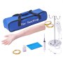 VEVOR Kit de práctica de flebotomía, kit de entrenamiento intravenoso de venopunción intravenosa, kit de brazo de práctica IV de alta simulación con bolsa de transporte, práctica y habilidades intravenosas perfectas, para estudiantes, enfermeras y profesionales