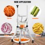 VEVOR Cortador de frutas y verduras comercial Cortador de cebolla hoja de 1/4 pulgadas cortador de alimentos profesional cortador de patatas fritas