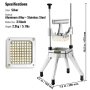 VEVOR Picador de frutas y verduras comercial Hoja de 3/8″ Heavy Duty Professional Food Dicer Kattex French Fry Cutter Cebolla Slicer Acero inoxidable para tomate, pimientos, patata, champiñones, astilla