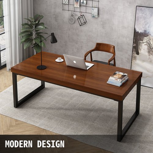 VEVOR - Juego de 2 patas de mesa de acero de 71 cm de altura y 58 cm de ancho, patas de mesa cuadradas resistentes de 7,9 cm de sección cuadrada de 71,1 cm x 58,9 cm de ancho, patas de metal estilo industrial de estilo rústico original
