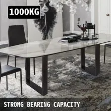VEVOR Juego de 2 patas muebles de mesa de acero de 71 cm de altura y 58 cm de ancho patas de mesa cuadradas resistentes de 7,9 cm de sección cuadrada