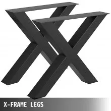 VEVOR Patas de Mesa 720x760mm Inoxi. con Marco en X para Muebles de Café Bar