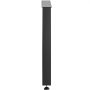 Pata de mesa rectangular de acero VEVOR negra con pie ajustable.