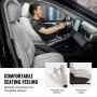 Fundas de asiento VEVOR, juego completo de fundas universales para asientos delanteros y traseros, 13 piezas de piel sintética, diseño totalmente cerrado, reposacabezas desmontable y compatible con airbag, para la mayoría de coches, SUV y camiones.