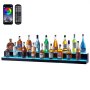 Estante de exhibición de botellas de licor con luz LED VEVOR, control por RF y aplicación, 60", 2 pasos