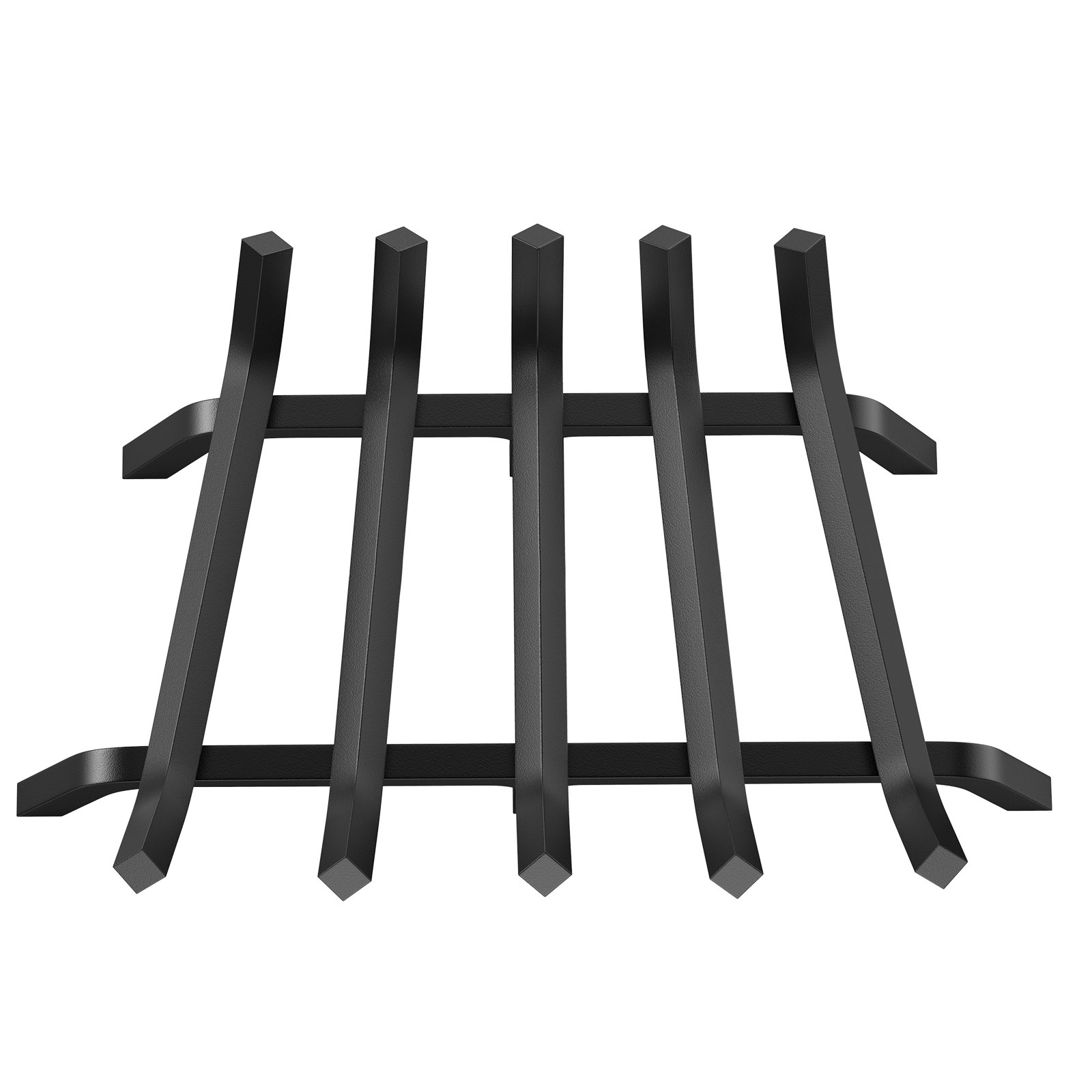 VEVOR Rejilla para leña para chimenea, rejilla resistente para chimenea de 21 pulgadas con 6 patas de apoyo, barras de acero con recubrimiento de polvo sólido de 3/4 pulgadas, soporte para leña para chimenea interior y exterior