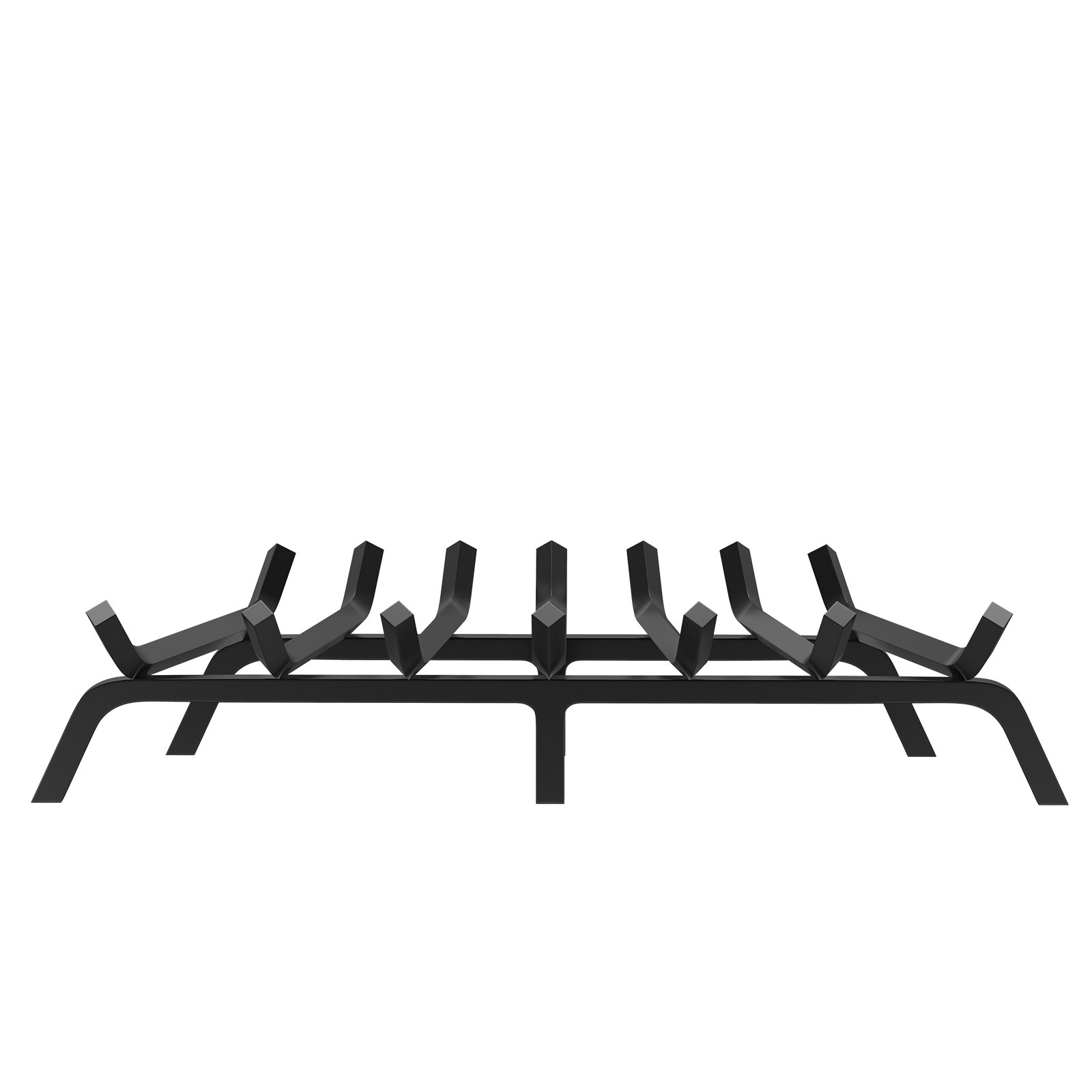 VEVOR Rejilla para leña para chimenea, rejilla resistente para chimenea de 30 pulgadas con 6 patas de apoyo, barras de acero con recubrimiento de polvo sólido de 3/4 pulgadas, soporte para leña para chimenea interior y exterior