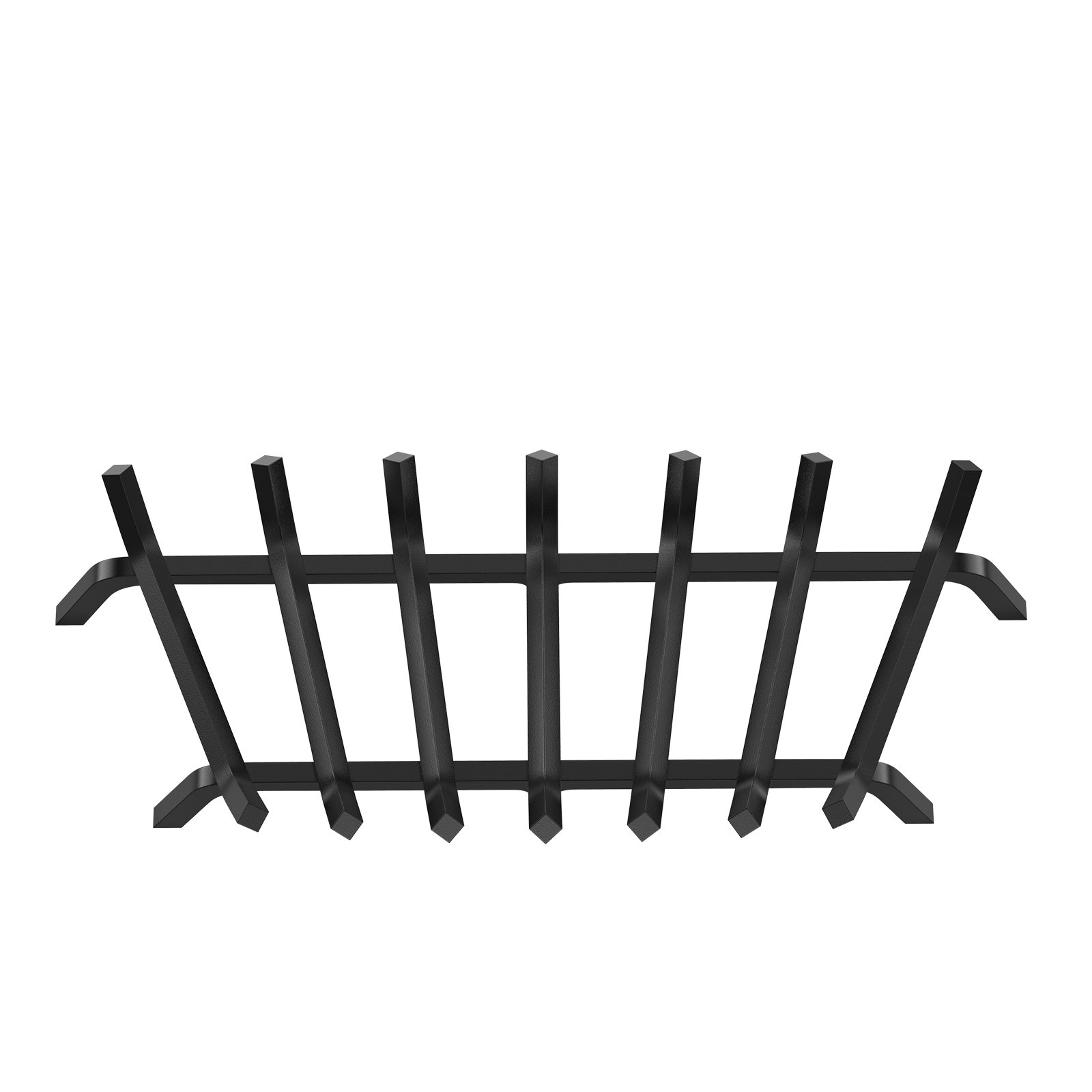 VEVOR Rejilla para leña para chimenea, rejilla resistente para chimenea de 30 pulgadas con 6 patas de apoyo, barras de acero con recubrimiento de polvo sólido de 3/4 pulgadas, soporte para leña para chimenea interior y exterior