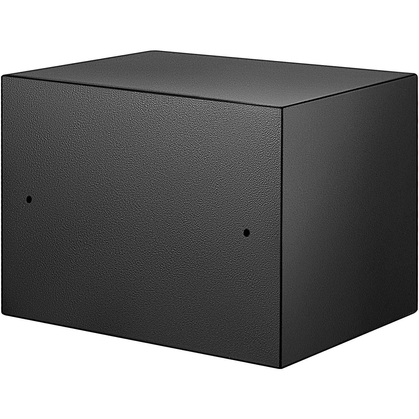 Caja de seguridad con huella dactilar VEVOR negra con construcción sólida y acabado elegante.