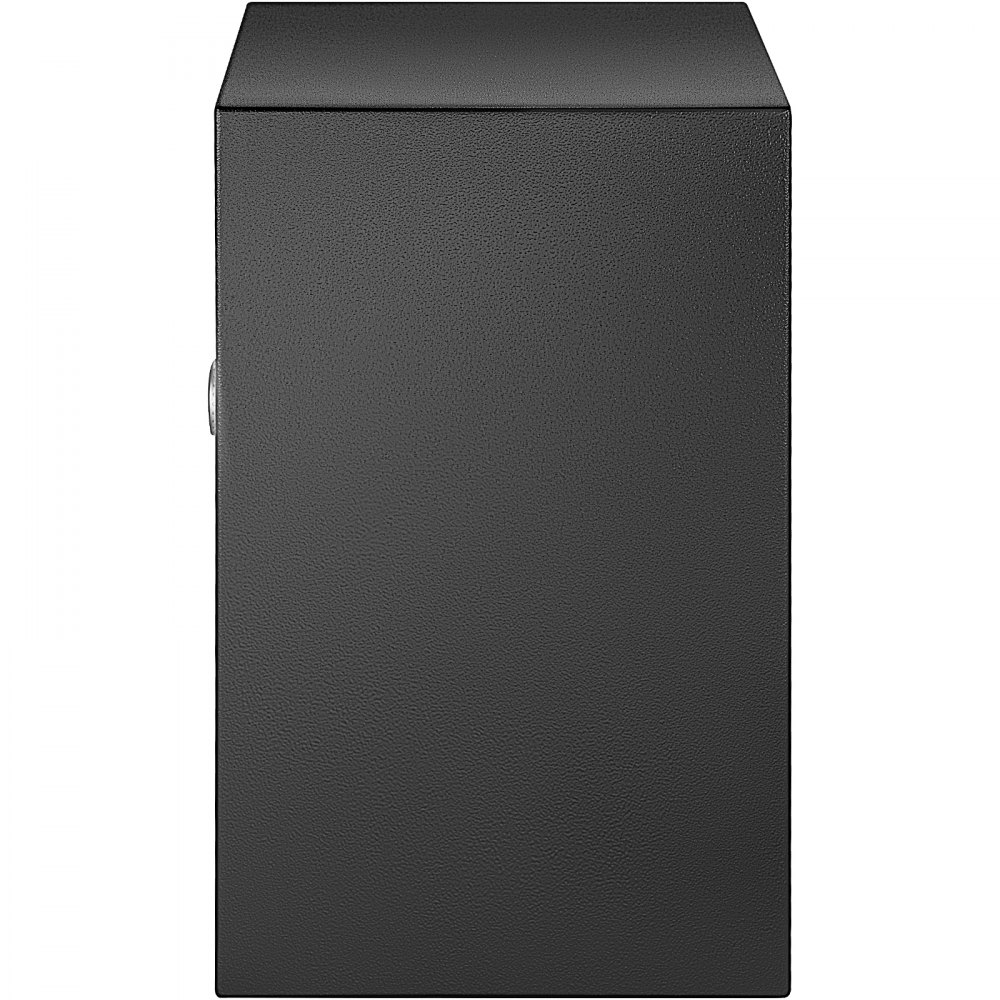 Caja de seguridad con huella dactilar VEVOR negra con exterior metálico seguro.