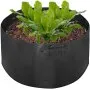 Bolsas de cultivo VEVOR, paquete de 12, 100 galones, macetas de tela con asas, color negro, lavables y reutilizables, para jardín.