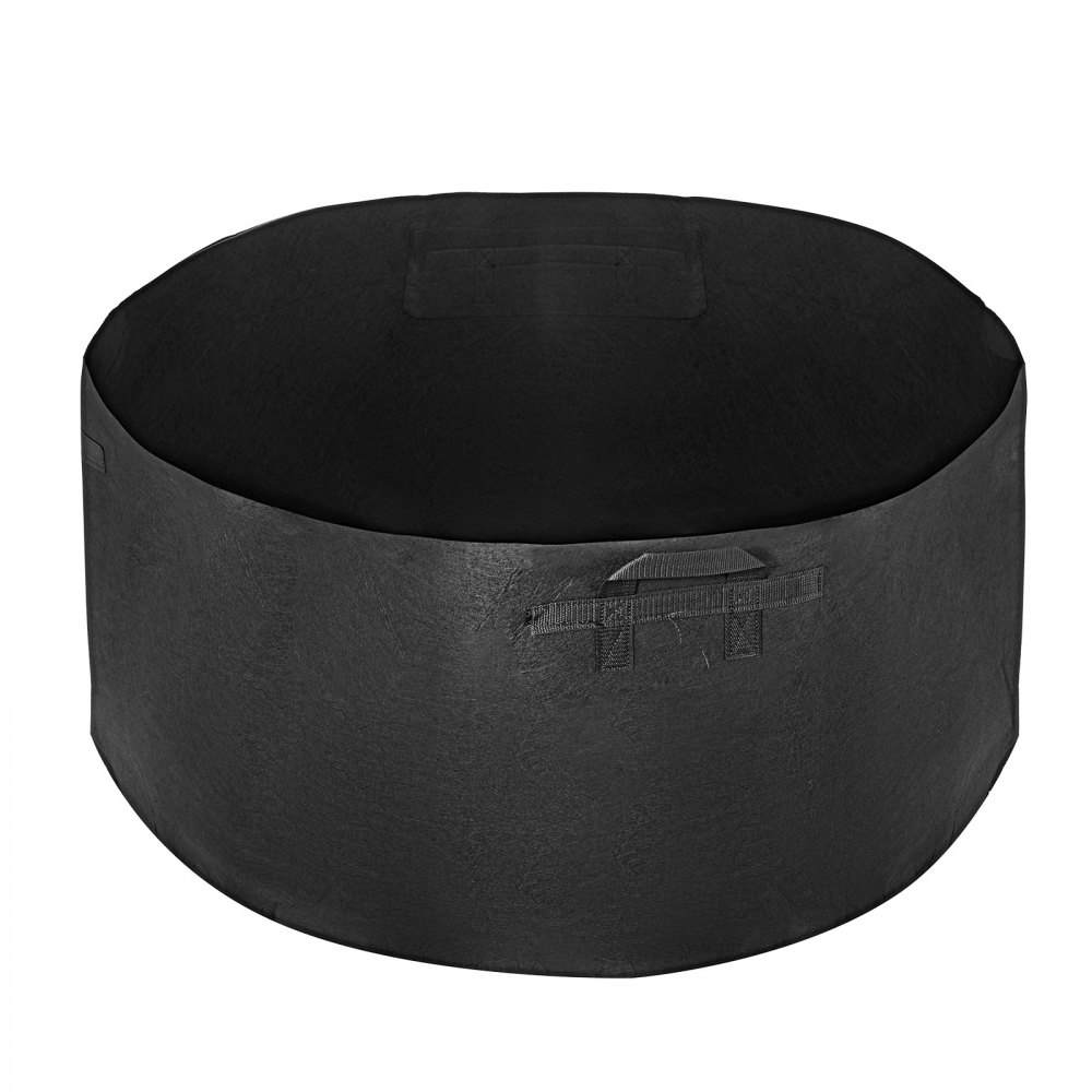 Bolsas de cultivo VEVOR, paquete de 5, 200 galones, macetas de tela con asas, lavables y reutilizables, color negro