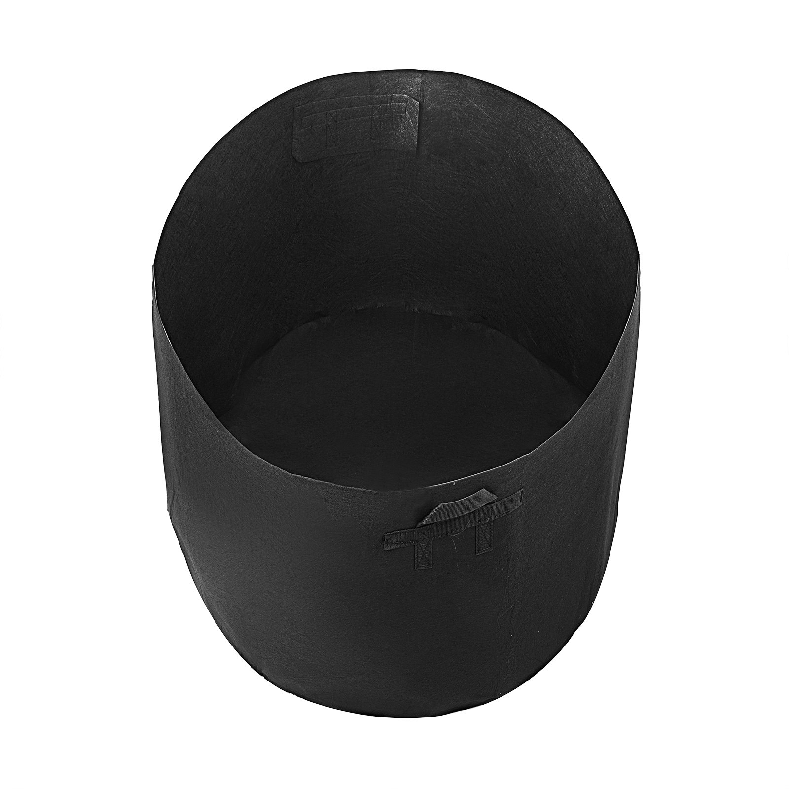 Bolsas de cultivo VEVOR, paquete de 12, de 45 galones, con asas, lavables y reutilizables, color negro. Macetas de tela con ventilación para jardín.