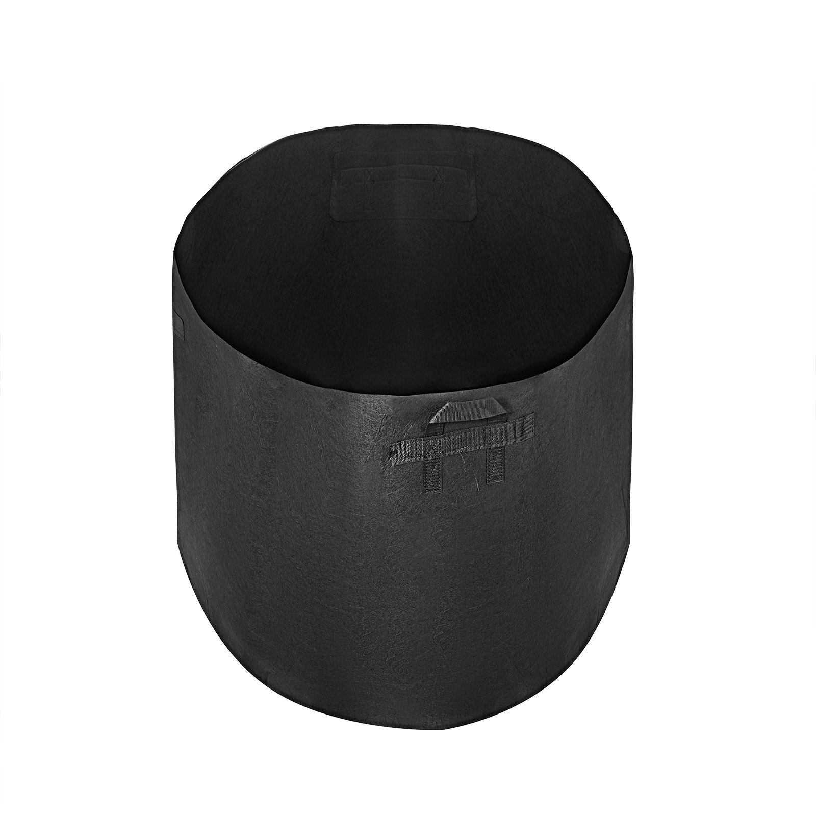 Bolsas de cultivo VEVOR, paquete de 12, de 45 galones, con asas, lavables y reutilizables, color negro. Macetas de tela con ventilación para jardín.