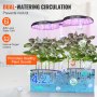 VEVOR Sistema de cultivo hidropónico, sistema de cultivo interior de 12 cápsulas, jardín de hierbas interior con luz LED de espectro completo, sistema de jardinería interior ajustable en altura, tanque de agua de 4,2 L, temporizador automático