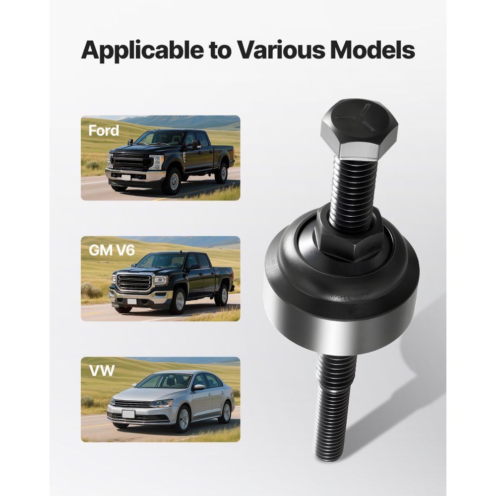 VEVOR - Juego de herramientas para instalar y extraer poleas de bomba de dirección asistida, compatible con vehículos Ford, GM V6 y VW. Herramientas para instalar y extraer poleas de bomba de dirección asistida.