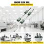 Kit de carril lineal VEVOR para maquinaria de automatización, ideal para cortar, rectificar, fresar, taladrar.