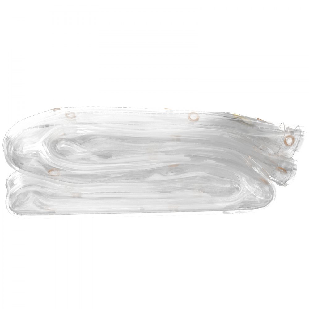 Lona de vinilo transparente VEVOR, 10 x 10 pies, 20 mil de grosor, caja de patio impermeable de alta resistencia, lona de PVC transparente resistente a desgarros y a la intemperie, con ojales de latón y bordes reforzados para cubierta exterior