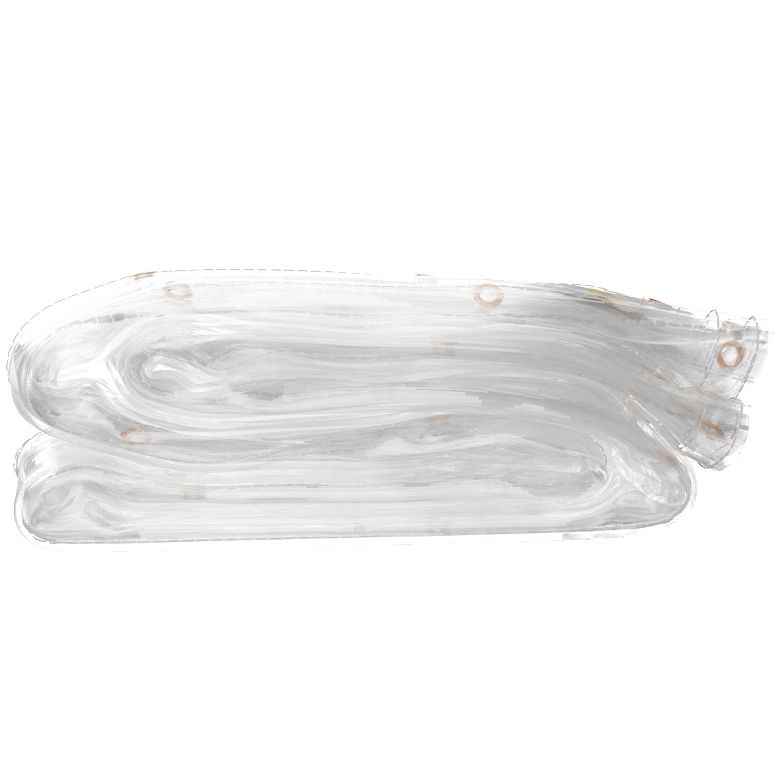 Lona de vinilo transparente VEVOR, 10 x 10 pies, 20 mil de grosor, caja de patio impermeable de alta resistencia, lona de PVC transparente resistente a desgarros y a la intemperie, con ojales de latón y bordes reforzados para cubierta exterior
