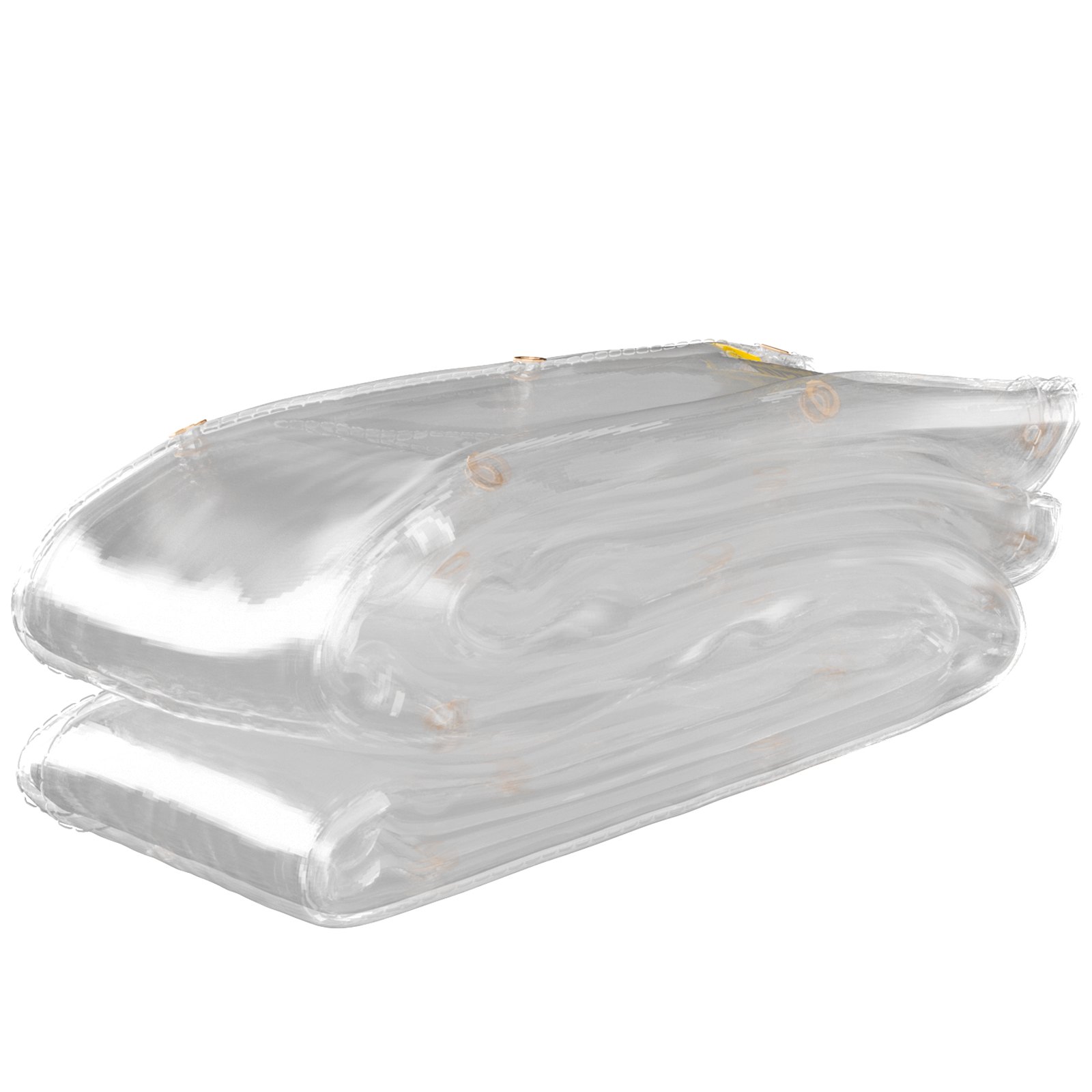 Lona de vinilo transparente VEVOR, 10 x 10 pies, 20 mil de grosor, caja de patio impermeable de alta resistencia, lona de PVC transparente resistente a desgarros y a la intemperie, con ojales de latón y bordes reforzados para cubierta exterior