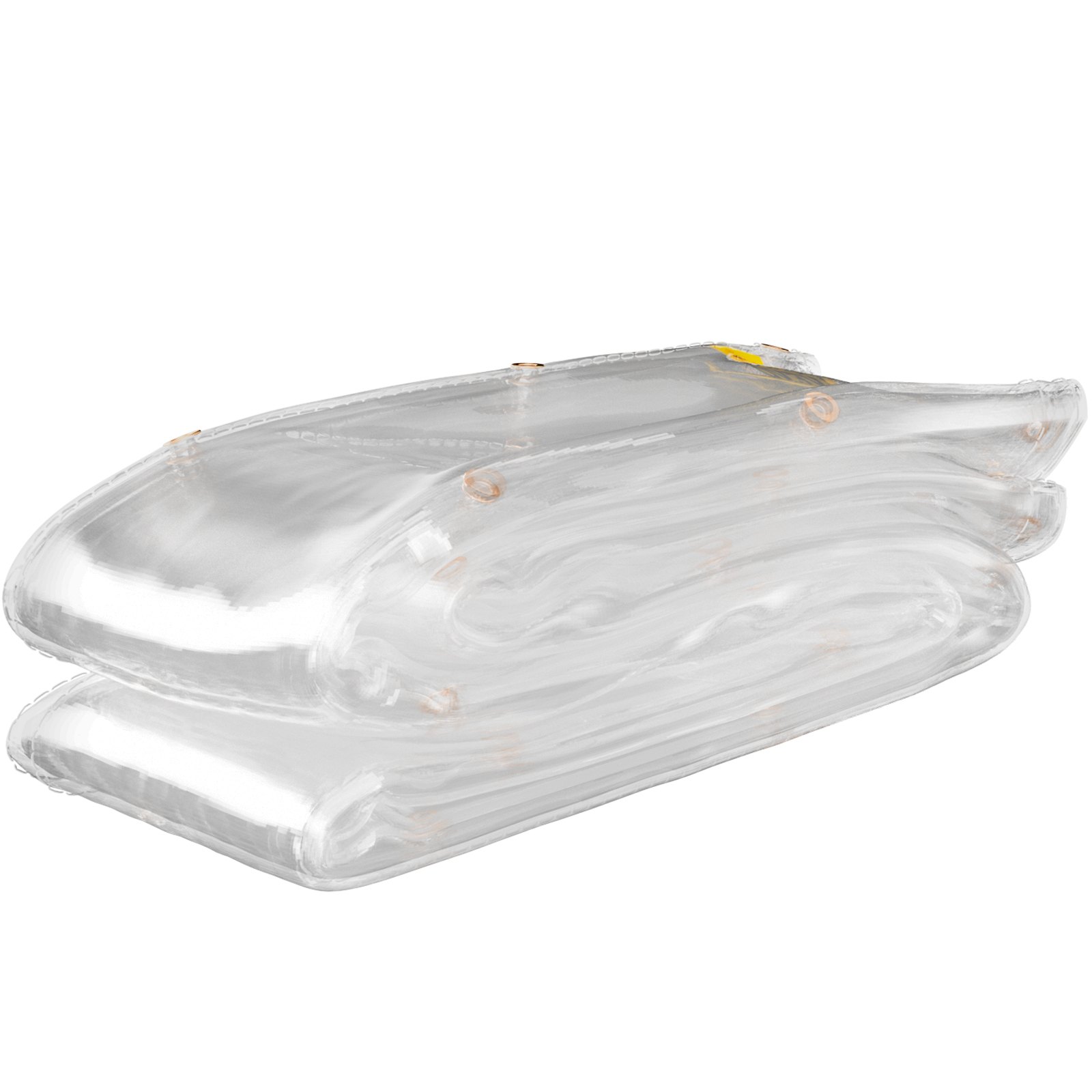 Lona de vinilo transparente VEVOR, 8 x 10 pies, 20 mil de grosor, caja de patio resistente al agua, lona de PVC transparente resistente a rasgaduras y a la intemperie, con ojales de latón y bordes reforzados para cubierta exterior
