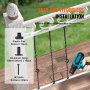 VEVOR - Balaustres metálicos para escalera, 112 cm x 1,27 cm, balaustres decorativos de acero galvanizado, paquete de 10, con cestas huecas individuales, giros, barandilla de caracol con zapatas y tornillos