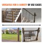 barandales de madera con aplicaciones de VEVOR para escaleras y exteriores.
