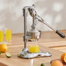 VEVOR Prensa de jugo de cítricos, prensa manual exprimidor de naranja, exprimidor manual de cítricos de grado comercial, exprimidor de limón, exprimidor de frutas fácil de limpiar para jugo de limón, granada y naranja