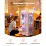 VEVOR Claw Crane Machine, máquina arcade de tamaño mediano con luz y sonido, garras de acero ajustables, dispensador de premios con forma de agarrador de caramelos, juguete expendedor, para fiestas comerciales en casa, cine, color rosa