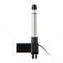 Actuador lineal VEVOR 12v en color negro y plata con cable adjunto.