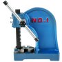 Prensa de husillo VEVOR azul nº 1 con palanca y base de metal.