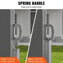 VEVOR Toldo lateral retráctil, 63 x 236 pulgadas, pantalla solar de aluminio a prueba de herrumbre para patio, divisor de privacidad al aire libre y pantalla contra el viento, funciona para patio, balcón, terrazas y piscinas, gris