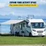 VEVOR RV Toldo Tela RV Camper Remolque Tela de repuesto 15 pies Blanco