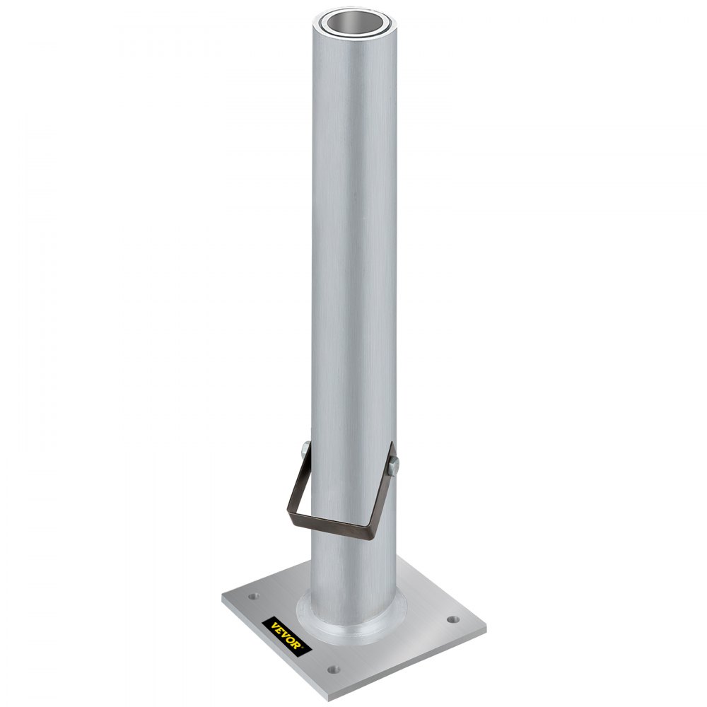 Base de sombrilla VEVOR, construcción de acero resistente con placa de montaje cuadrada.
