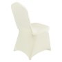 Funda de silla VEVOR de color crema para una silla de comedor estándar.