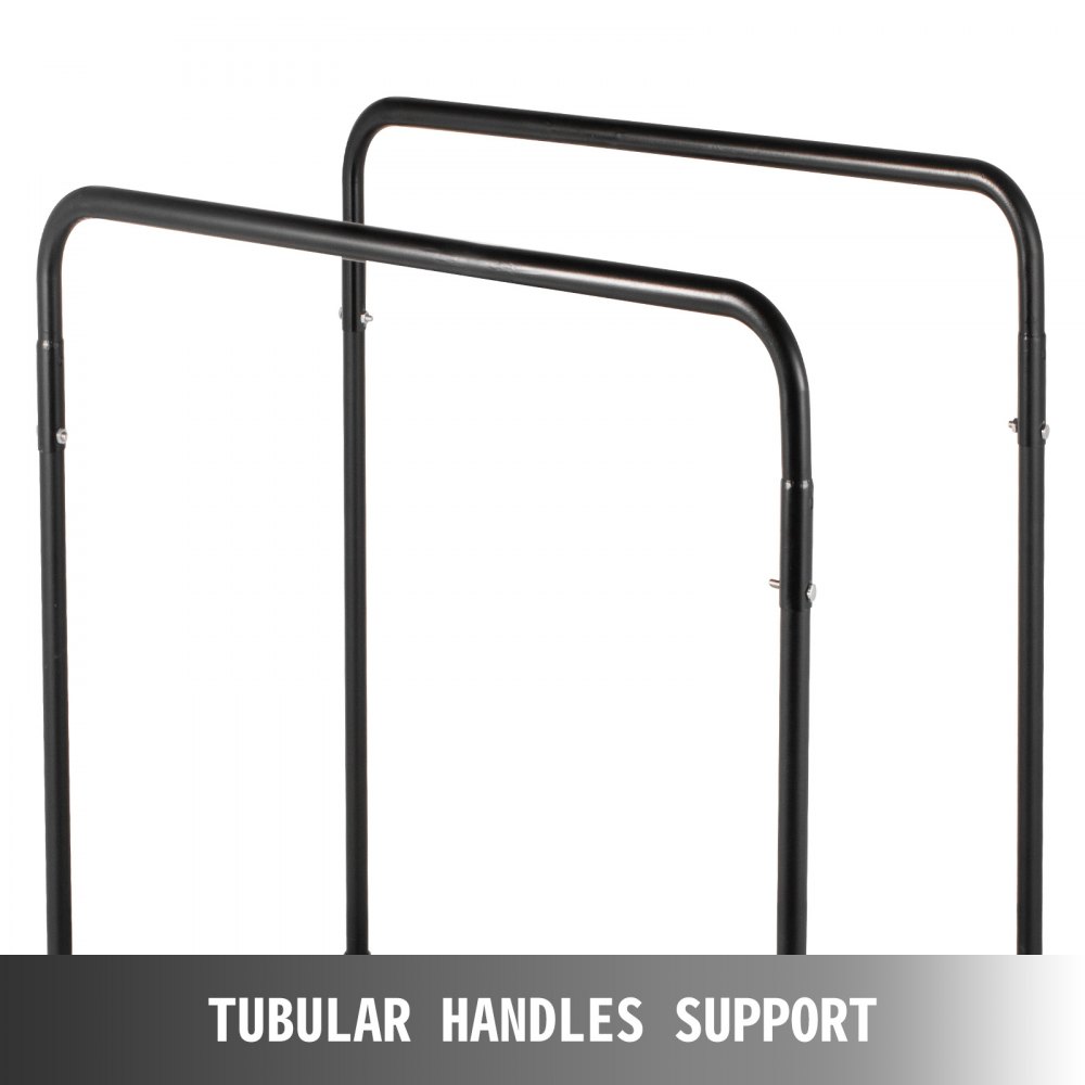 Carro de mesa plegable VEVOR, soporte de mesa negro para mesas redondas de 60 pulgadas, carrito de mesa resistente, carrito de escritorio negro, marco de acero, ruedas giratorias, muebles de hotel para eventos de fiesta, capacidad de 10 mesas