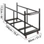 Carro para silla y mesa VEVOR, dimensiones: 112 cm de alto, 194 cm de largo, 80 cm de ancho.