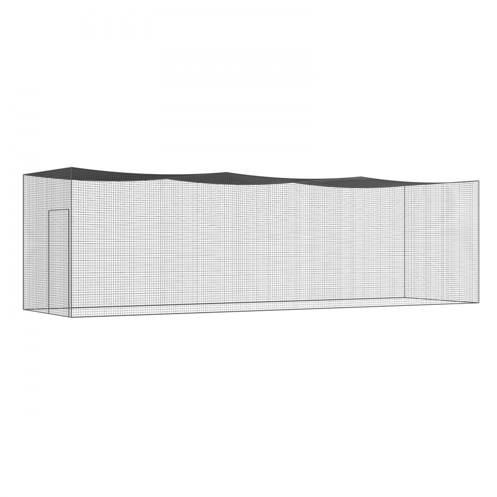 Red de bateo de béisbol VEVOR, red profesional de entrenamiento de bateo y sóftbol, jaula de lanzamiento portátil con puerta y bolsa de transporte, red de polietileno resistente y cerrada, 10,6 m (solo red)