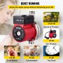Bomba de recirculación de agua caliente VEVOR, 120 W, 110 V, arranque automático, NPT de 3/4", con conexiones de latón, cabezal de acero inoxidable, control de 2 velocidades para calentador de agua eléctrico.