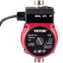 Bomba de recirculación de agua caliente VEVOR con configuraciones manual, automática y apagada.