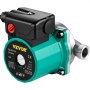 Bomba de recirculación de agua caliente VEVOR, verde y negra, con dial de ajuste y accesorios de acero inoxidable.
