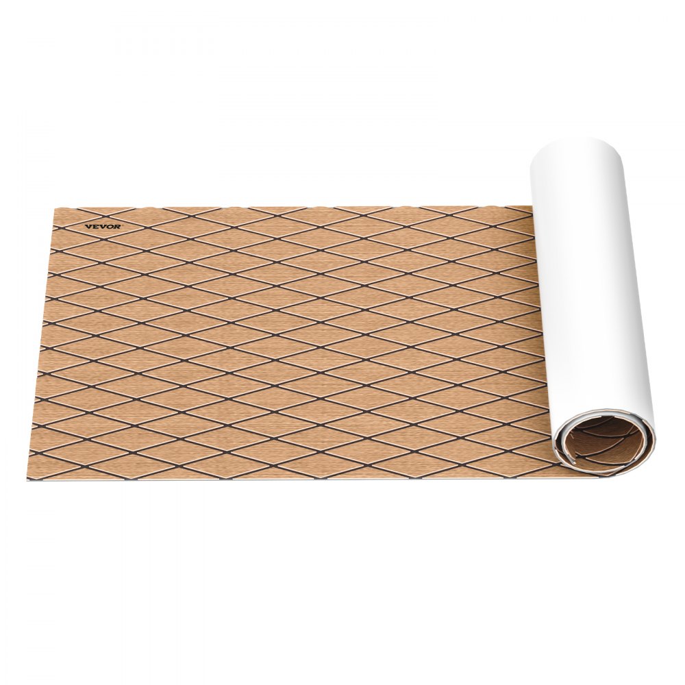 Almohadilla de hoja de cubierta de teca para suelo de barco marino de espuma EVA de 75''x 27''