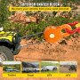 Bloque de arranque VEVOR, límite de carga de trabajo de 11T/25,000 LBS, polea de cabrestante resistente para cuerda sintética de 0,55"/14 mm o grilletes blandos, accesorios de recuperación todoterreno para tractor, camión, ATV y UTV, 1 paquete