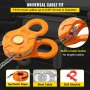 Bloque de arranque VEVOR, límite de carga de trabajo de 11T/25,000 LBS, polea de cabrestante resistente para cuerda sintética de 0,55"/14 mm o grilletes blandos, accesorios de recuperación todoterreno para tractor, camión, ATV y UTV, 1 paquete
