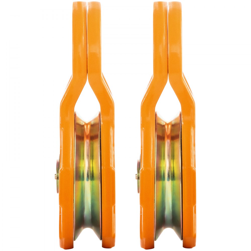VEVOR Snatch Block, límite de carga de trabajo de 11T/25,000 LBS, polea de cabrestante resistente para cuerda sintética de 0,55"/14 mm o grilletes blandos, accesorios de recuperación todoterreno para tractor, camión, ATV y UTV, 2 paquetes