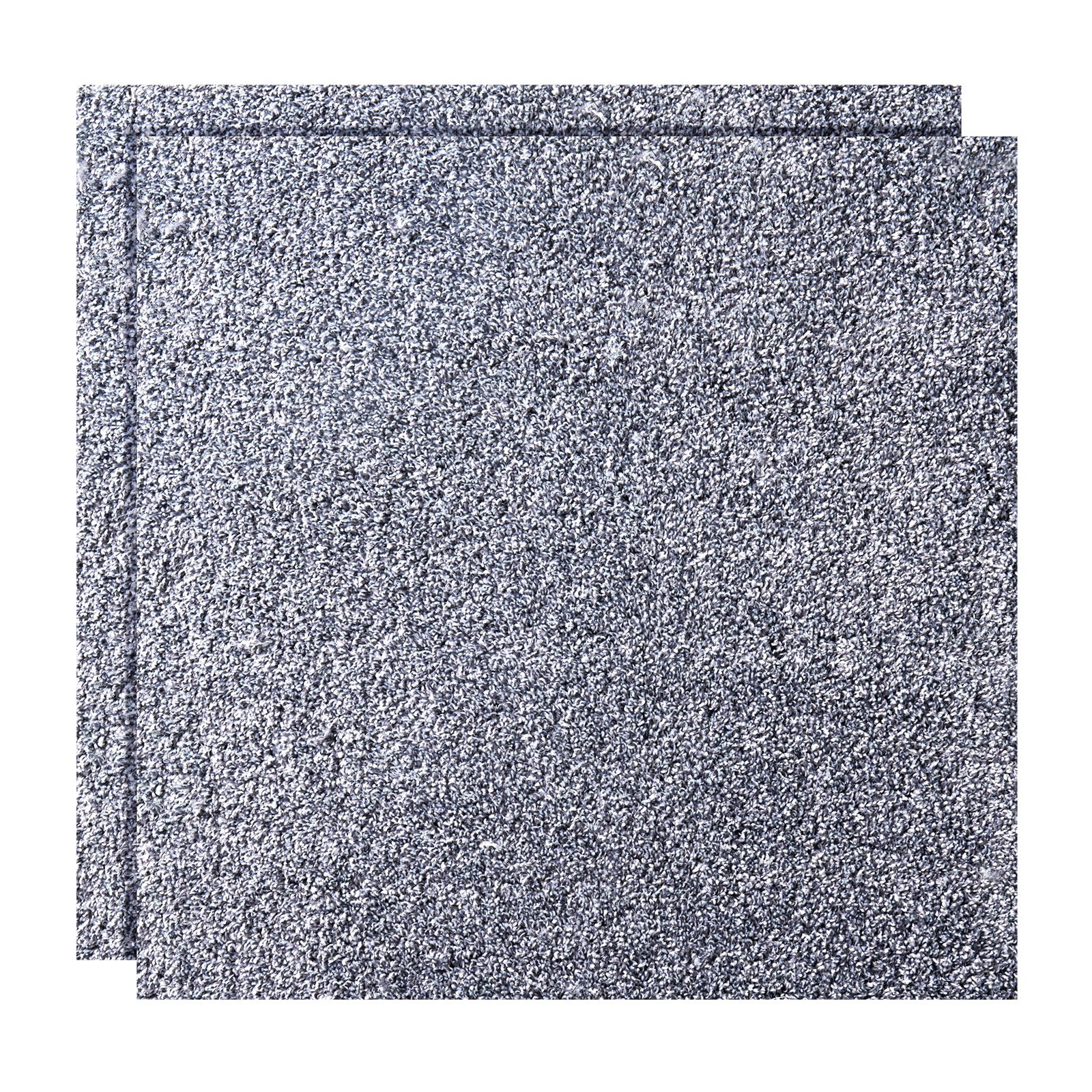 Baldosas de moqueta VEVOR de 45 x 45 cm, paquete de 10 unidades, alfombra cuadrada desmontable y sin daños, autoadhesiva, suave y acolchada para suelos, cubre 2,1 m², fácil de instalar en el salón y el dormitorio, color gris.
