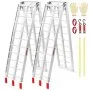 Rampas de aluminio VEVOR, 2 unidades, plegables, de 687 kg (1500 lb) para camionetas, remolques, camionetas todoterreno, UTV, vehículos todo terreno, cortacéspedes, quitanieves y remolques de carga.